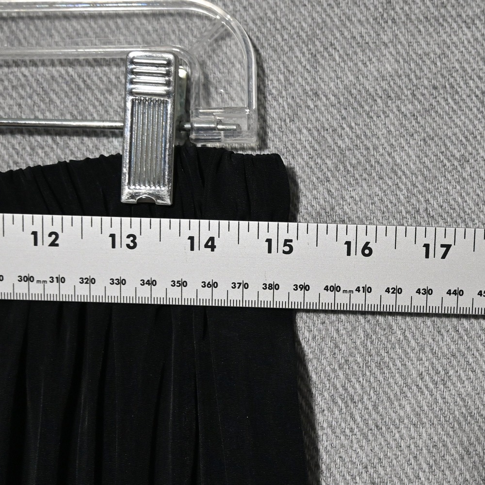 J. Suzette and company Tiered Maxi Skirt Womens Pleated USA Medium Black - Picture 5 of 6